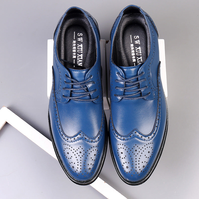 Men's Classic Oxford Dress Shoes with Brogue Detailing 4