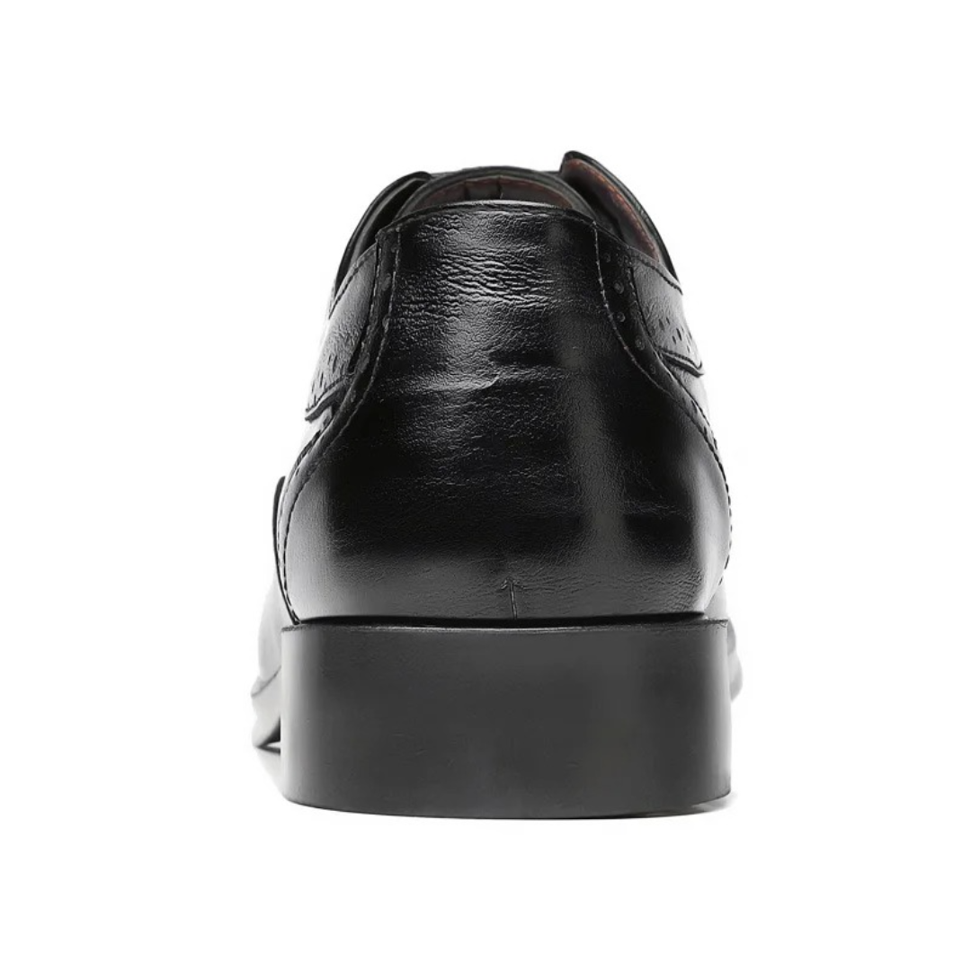 Men's Classic Oxford Dress Shoes with Brogue Detailing 8