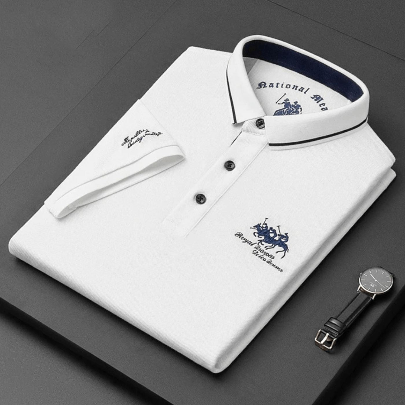 Men's Classic Polo Shirt with Embroidered Logo 2