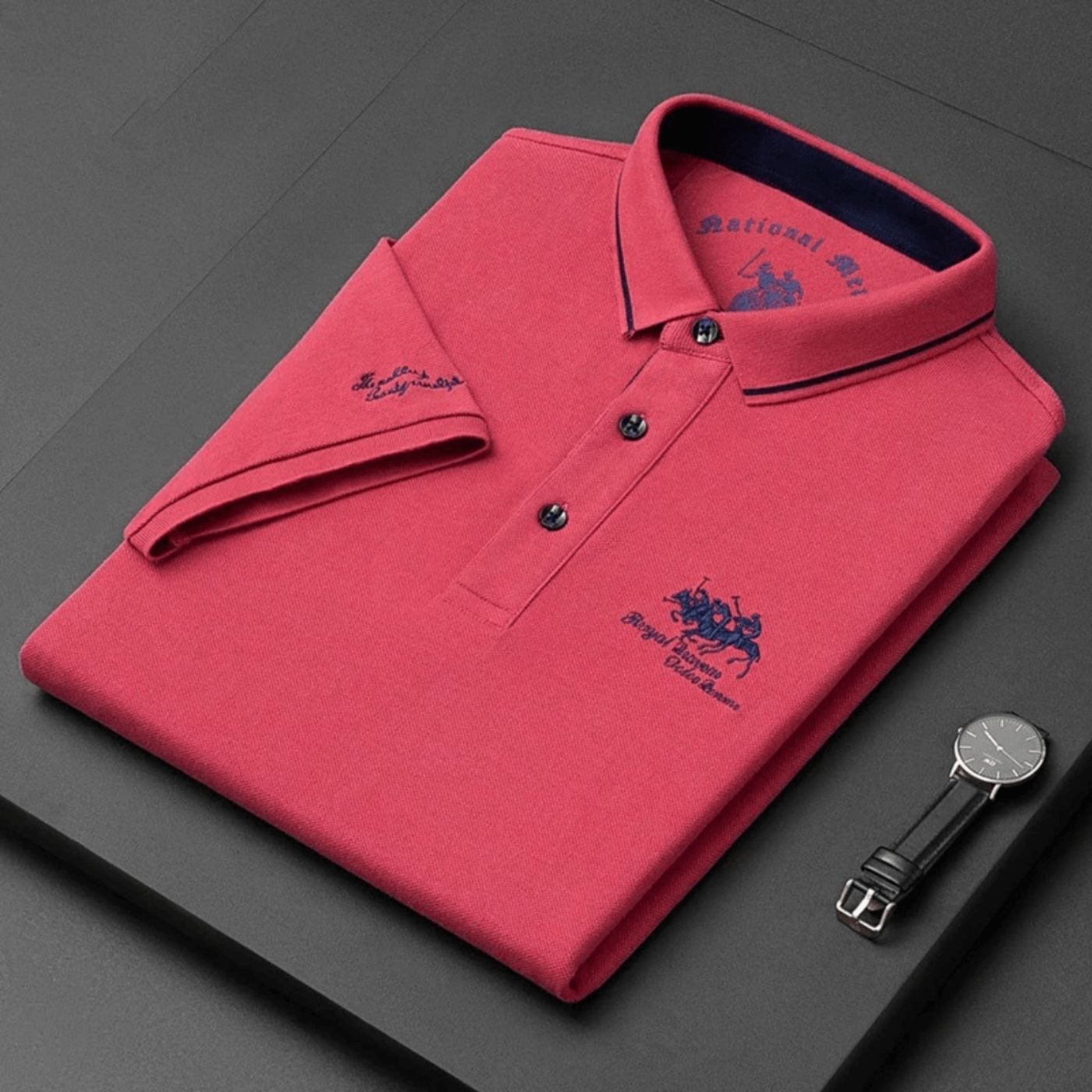 Men's Classic Polo Shirt with Embroidered Logo 4
