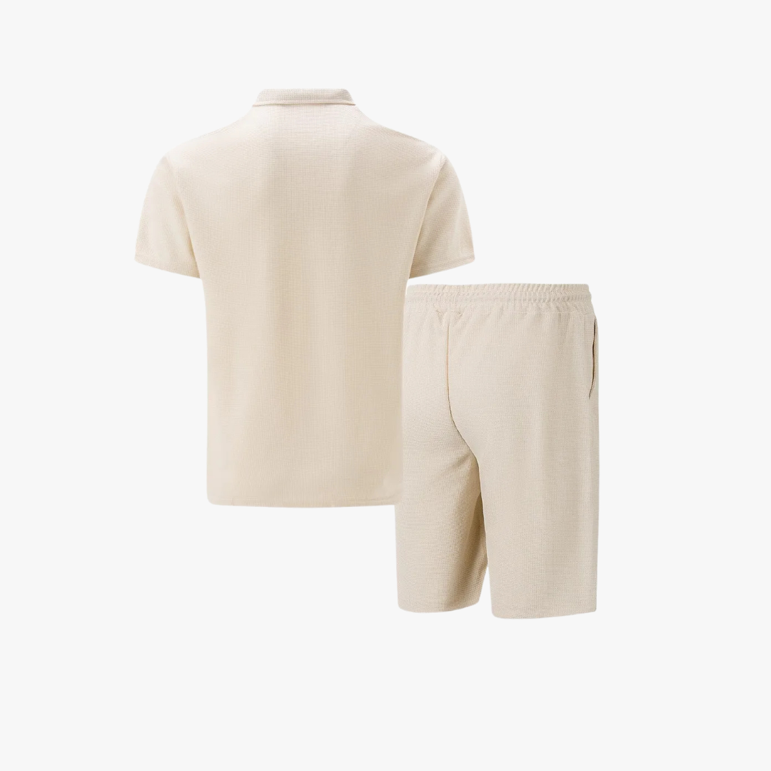 Men's Cotton Co-ord Set - Polo Shirt and Shorts 2