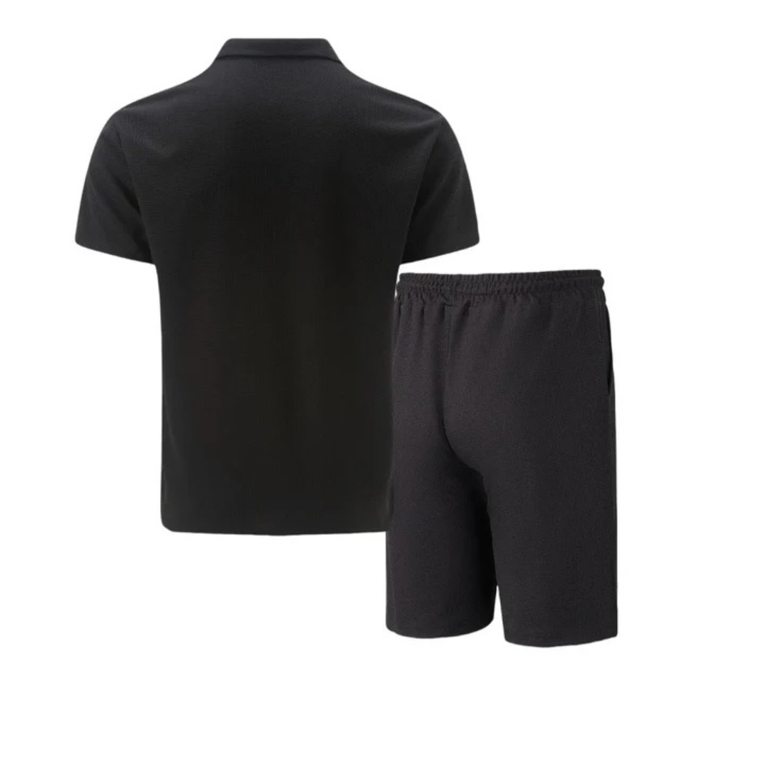 Men's Cotton Co-ord Set - Polo Shirt and Shorts 5