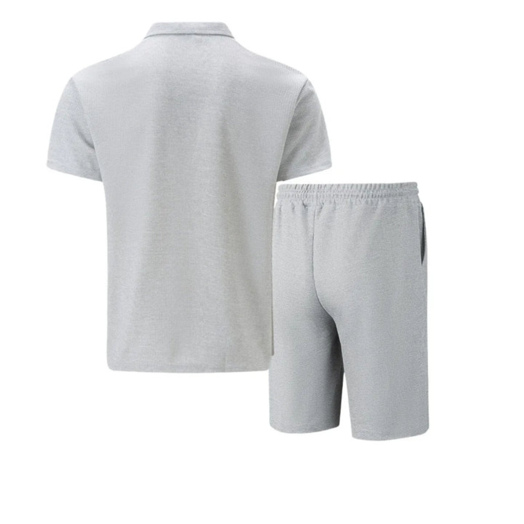 Men's Cotton Co-ord Set - Polo Shirt and Shorts 8