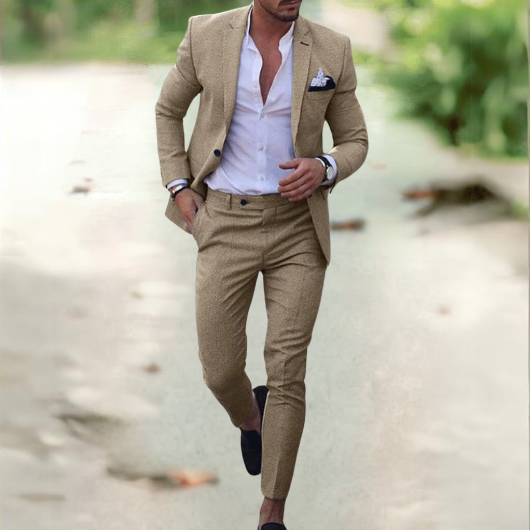 Men's Fashion Suit Set (Jacket + Trousers) 2