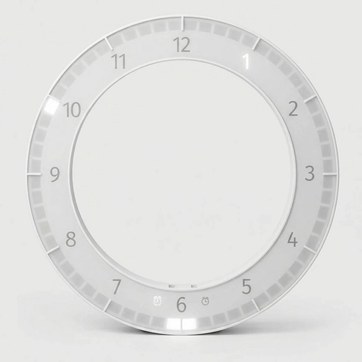 Slim Circular Ring Display Dimmable Digital Wall Clock