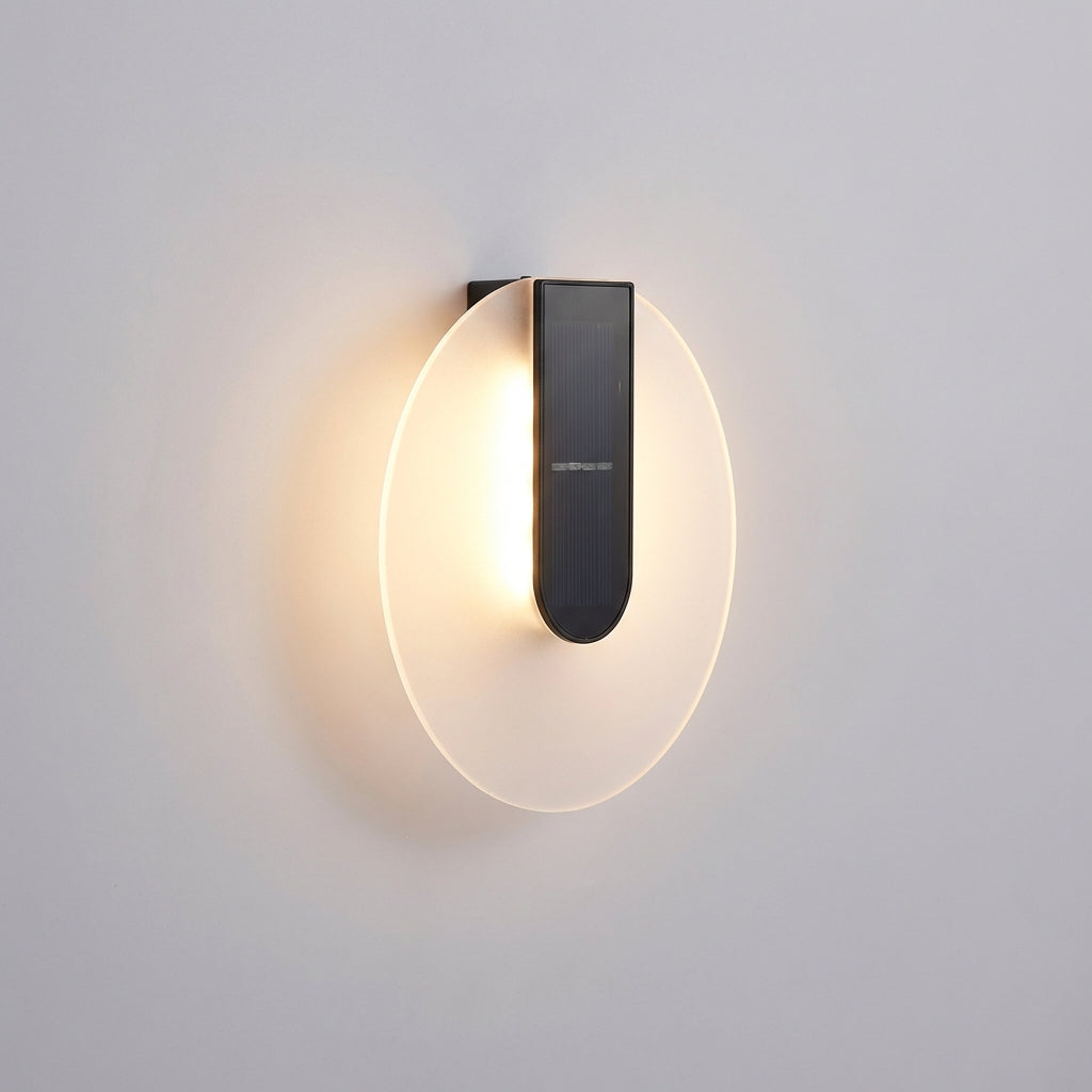 Sleek Round Weatherproof Outdoor Wall Light