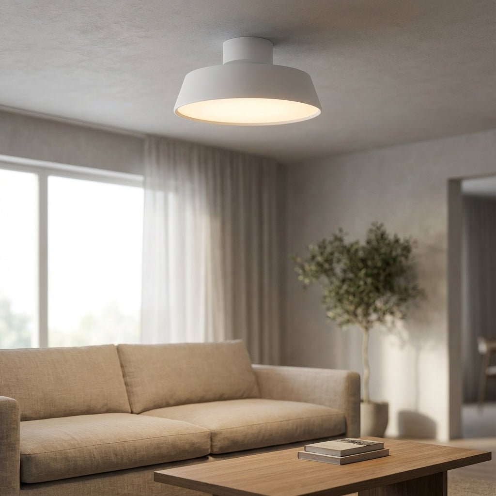Sculptural Twist Silhouette Adjustable Angle Ceiling Light