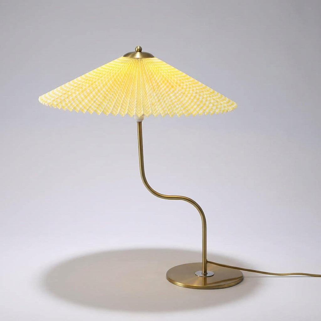 Sculptural Parasol Shade Touch Dimmable USB Table Lamp