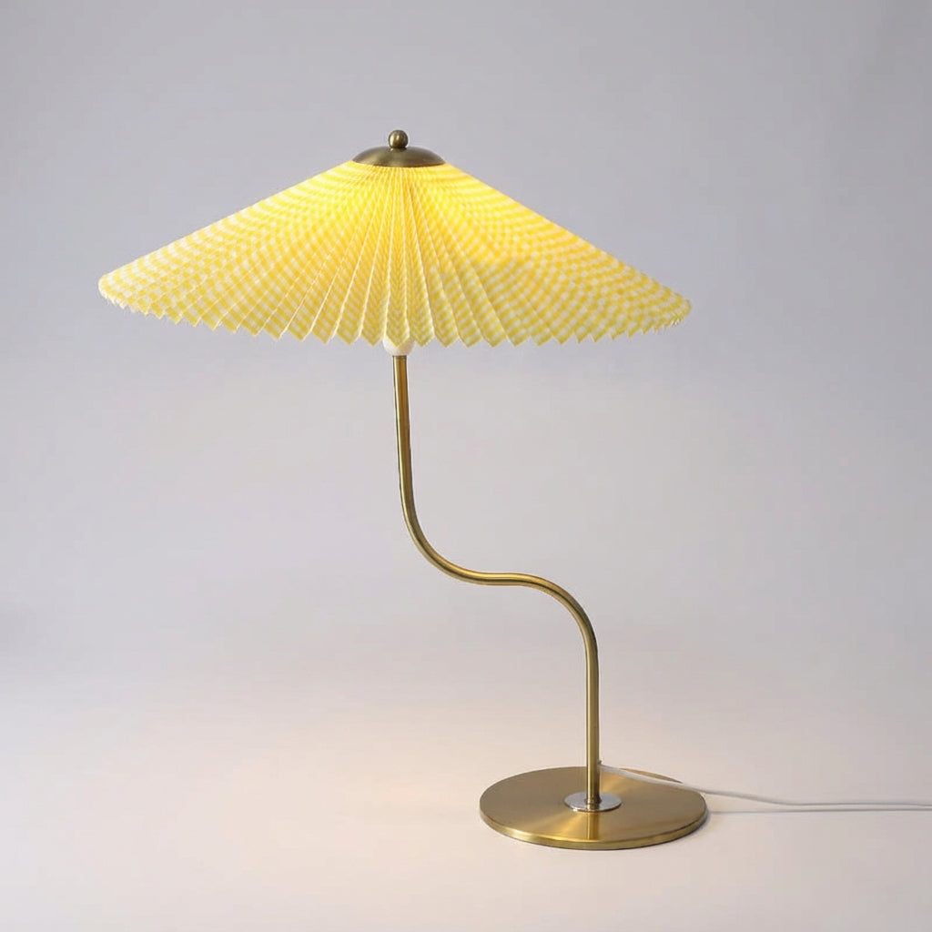 Sculptural Parasol Shade Touch Dimmable USB Table Lamp