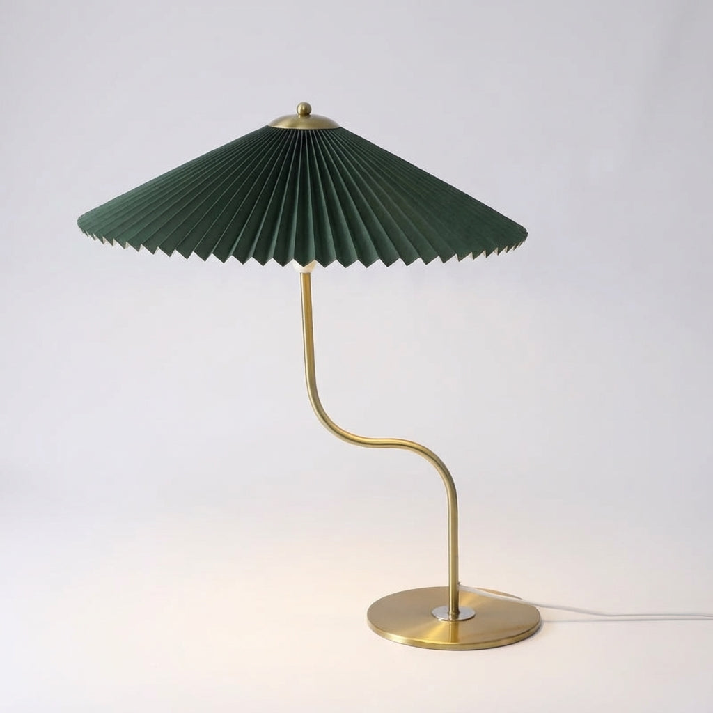 Sculptural Parasol Shade Touch Dimmable USB Table Lamp