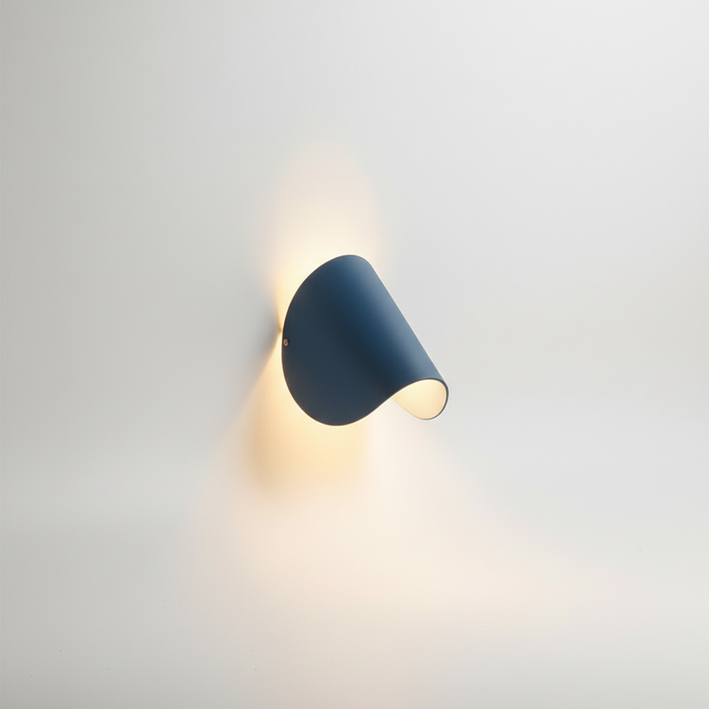 Modern Semi-Circular Metal Indirect Glow Indoor Wall Light