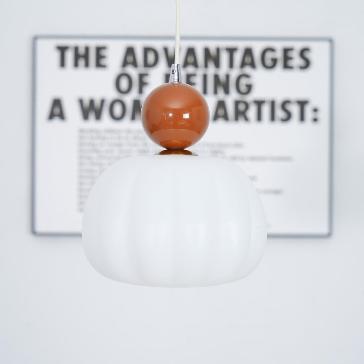 Organic Round Acrylic Diffuser Pendant Light
