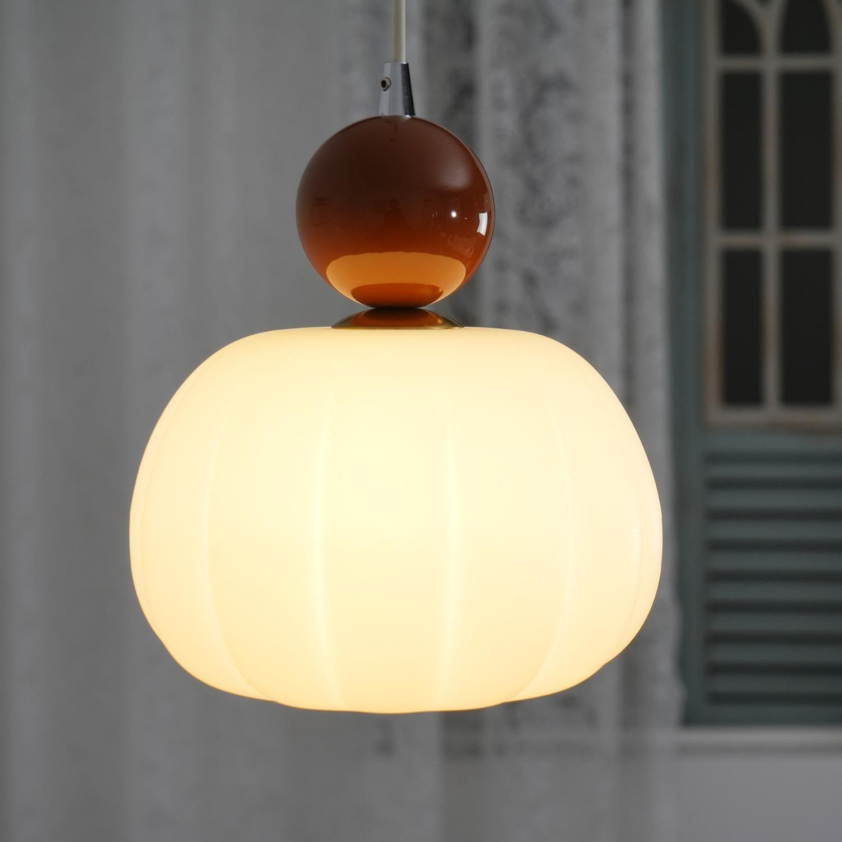 Organic Round Acrylic Diffuser Pendant Light