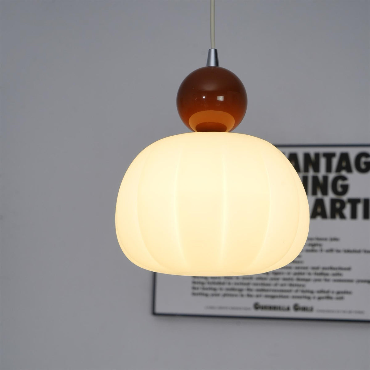 Organic Round Acrylic Diffuser Pendant Light