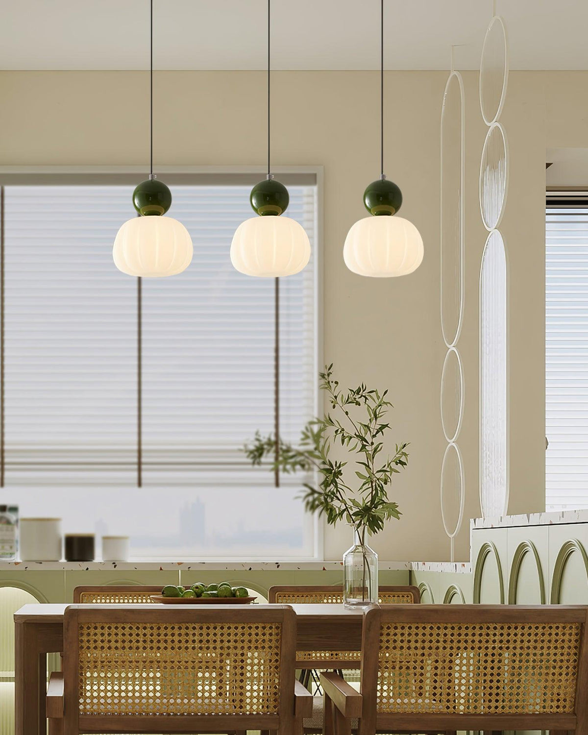 Organic Round Acrylic Diffuser Pendant Light