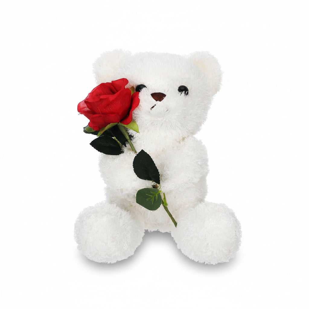 Cuddly Rose Holding Teddy Bear Stuffed Animal Gift Plush Toy