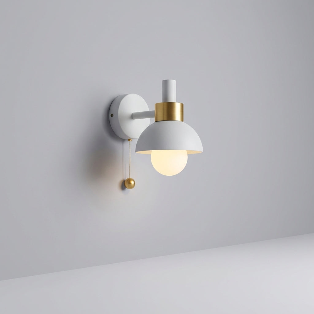 Playful Pastel Shade Pull Switch Wall Light