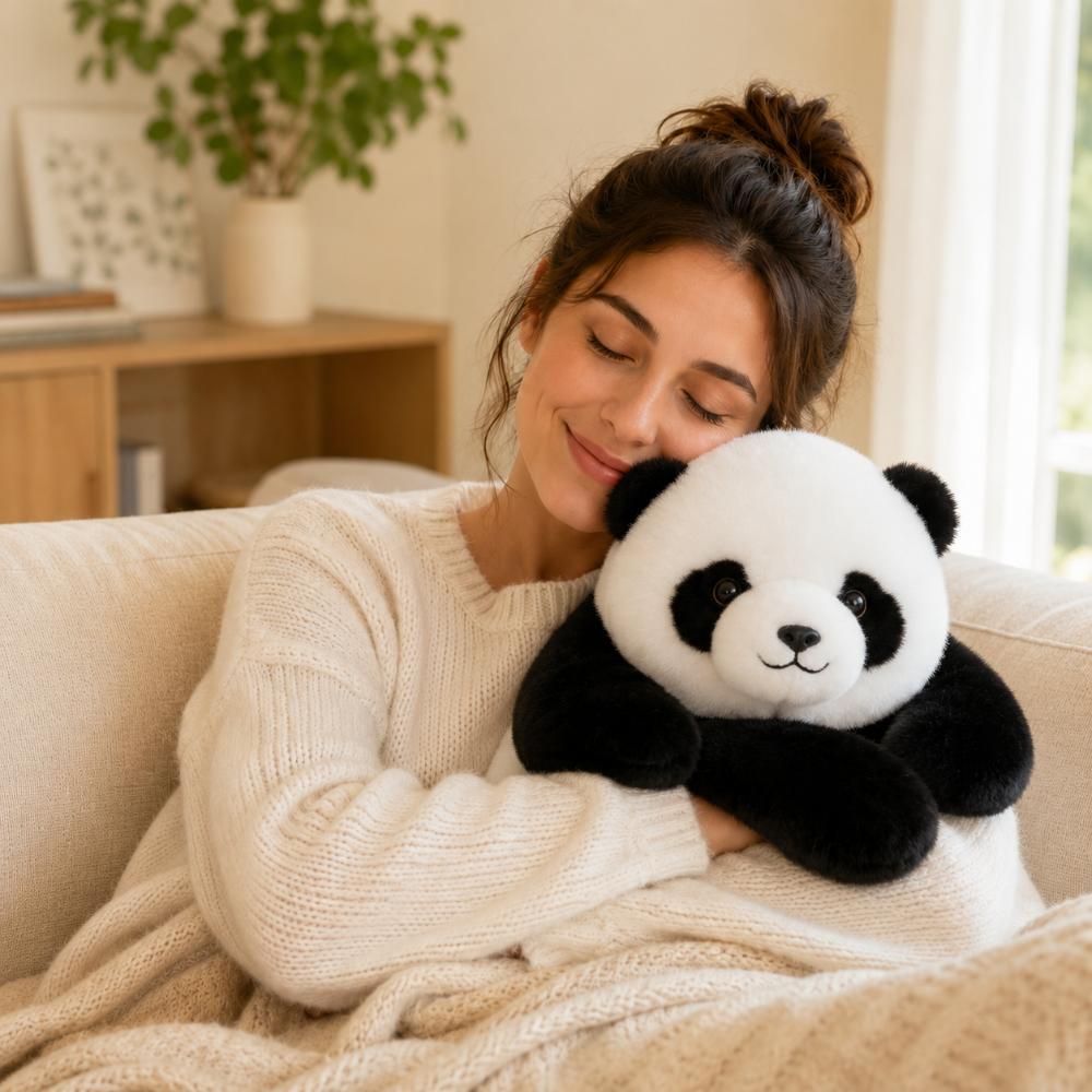 Soft Rounded Hugging Animal Plush Pillow Toy