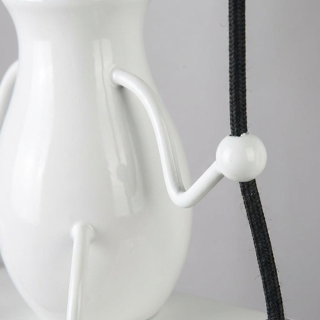 Swinging Figure Silhouette Durable Metal Wall Light