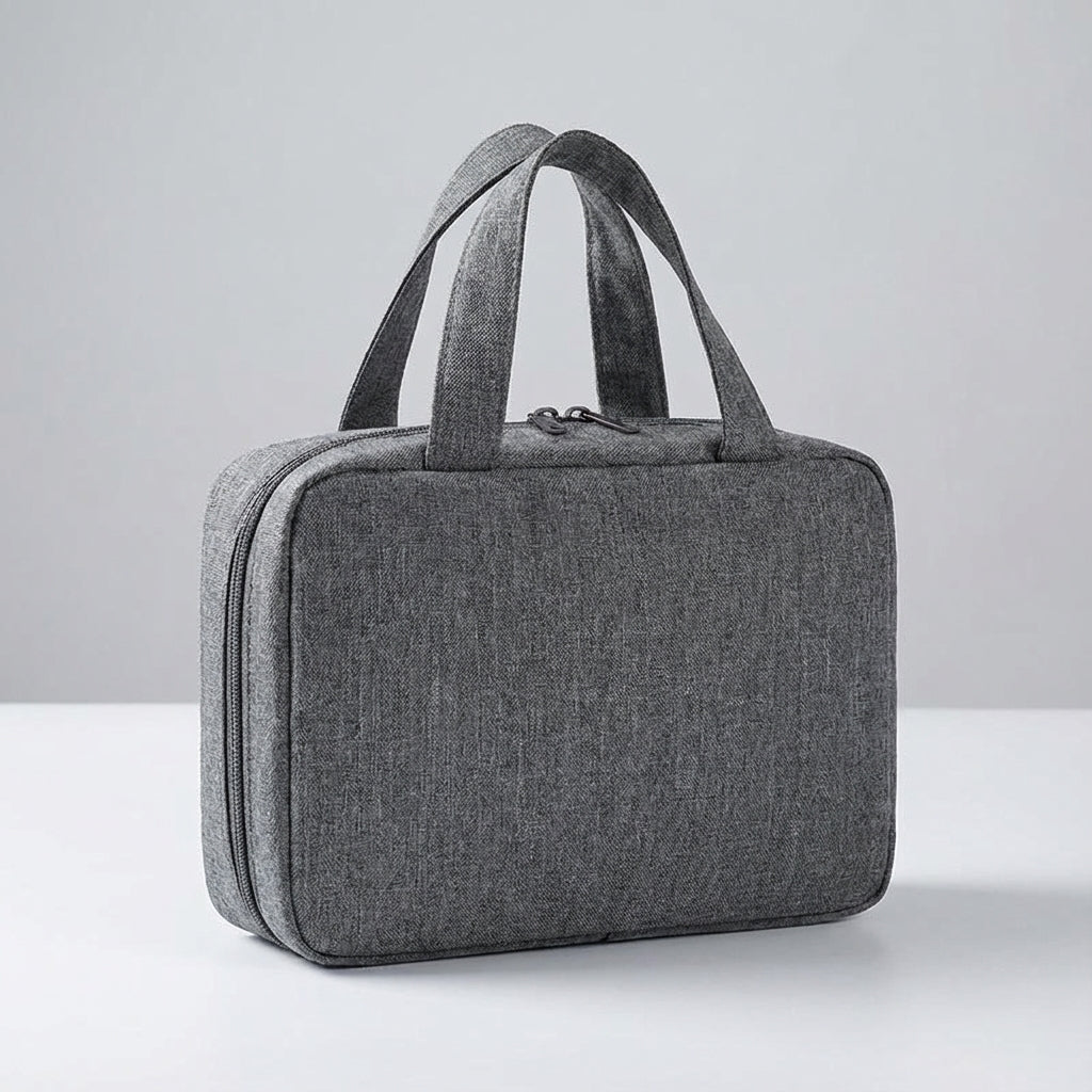 Foldable Multi Compartment Transparent Hanging Toiletry Organizer Bag