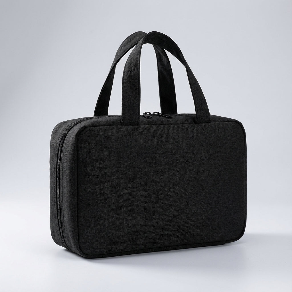 Foldable Multi Compartment Transparent Hanging Toiletry Organizer Bag