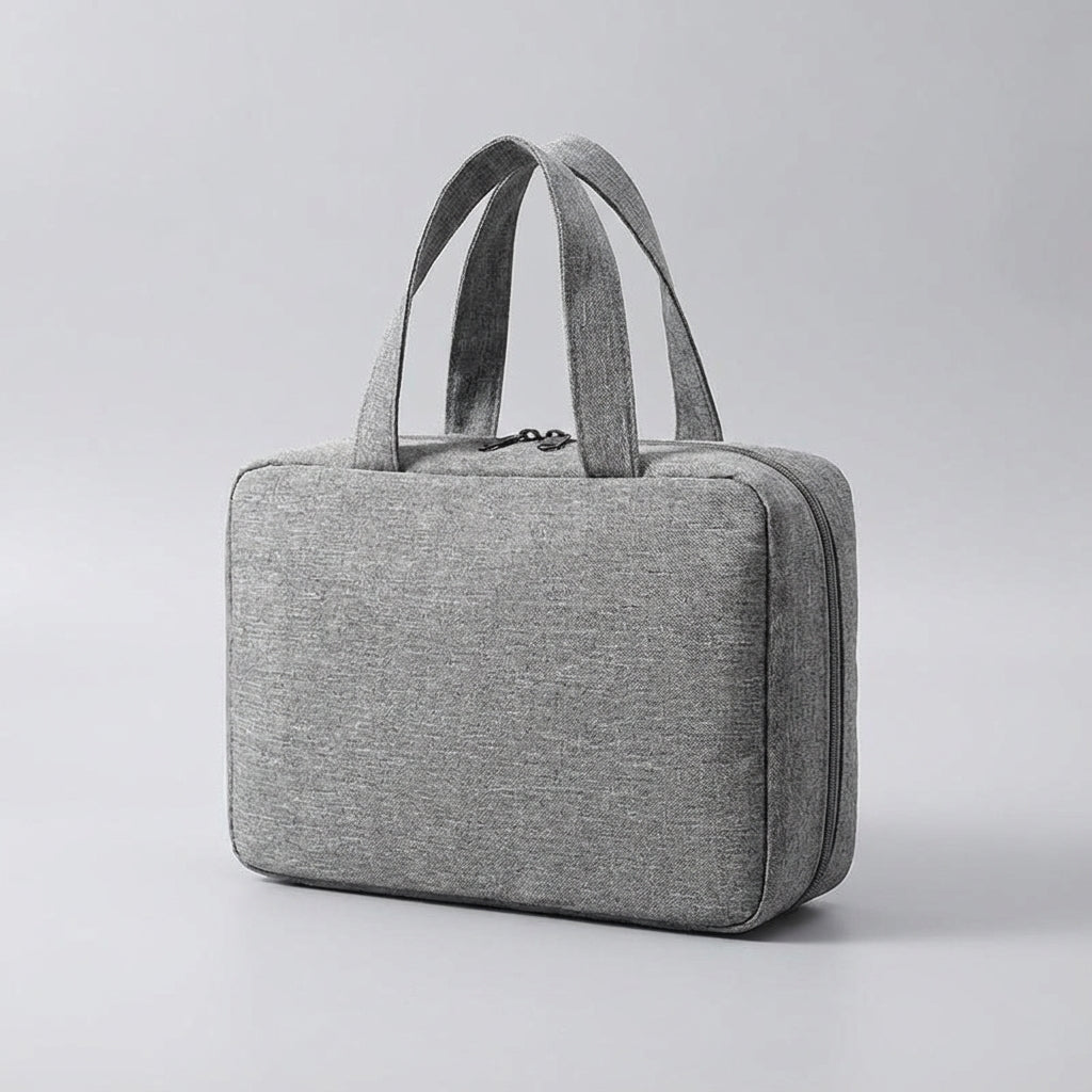 Foldable Multi Compartment Transparent Hanging Toiletry Organizer Bag