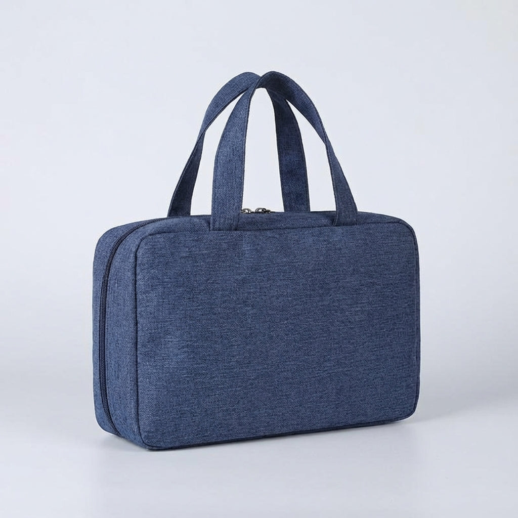 Foldable Multi Compartment Transparent Hanging Toiletry Organizer Bag