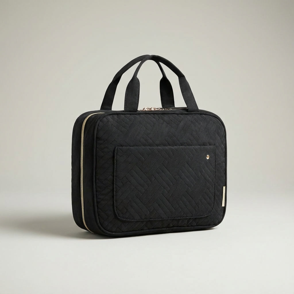 Multi Layer Fold Out Compartment Travel Toiletry Bag