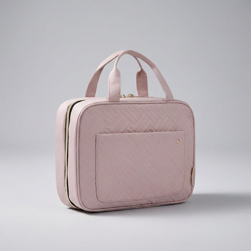Multi Layer Fold Out Compartment Travel Toiletry Bag