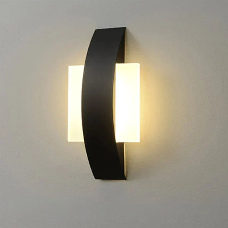Minimalist Sphere Acrylic Iron Panel Wall Light
