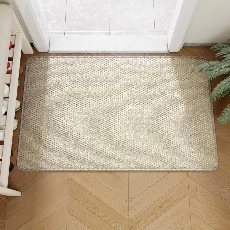 Natural Woven Faux Jute Non-Slip Entrance Doormat