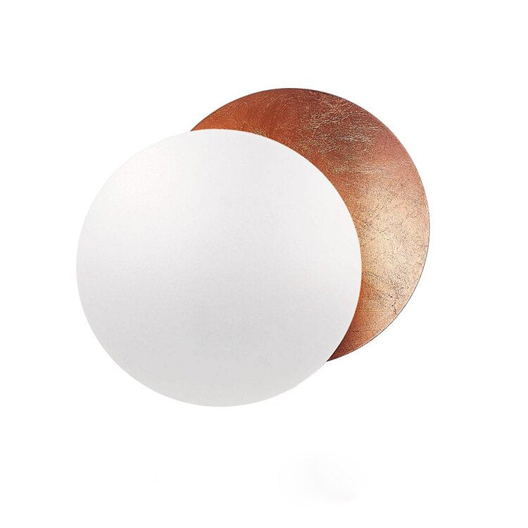 Solar Eclipse Inspired Overlapping Discs Modern Wall Light
