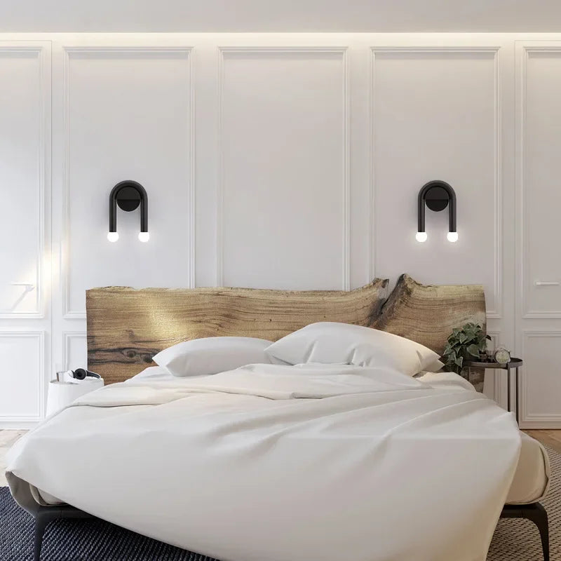 Arched Sculptural Nordic Minimalist Frosted Glass Wall Light