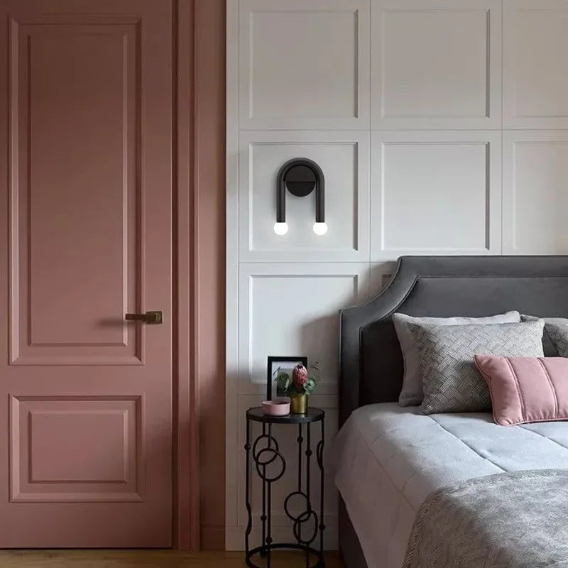 Arched Sculptural Nordic Minimalist Frosted Glass Wall Light