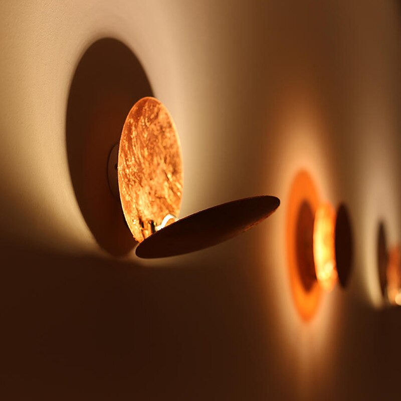 Solar Eclipse Inspired Overlapping Discs Modern Wall Light