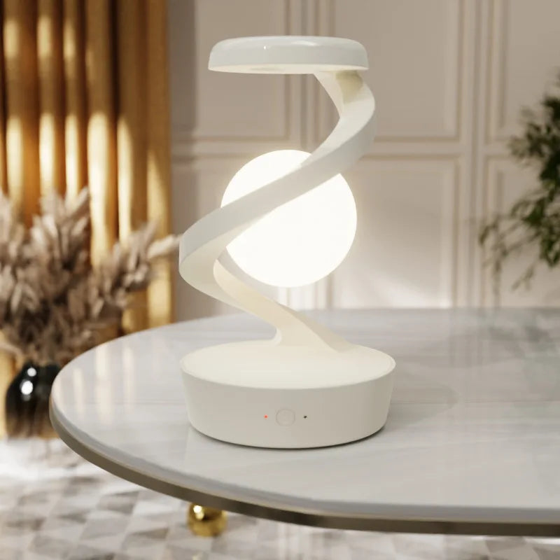 Spiral Arm Sphere Gesture Control Wireless Charging Table Lamp