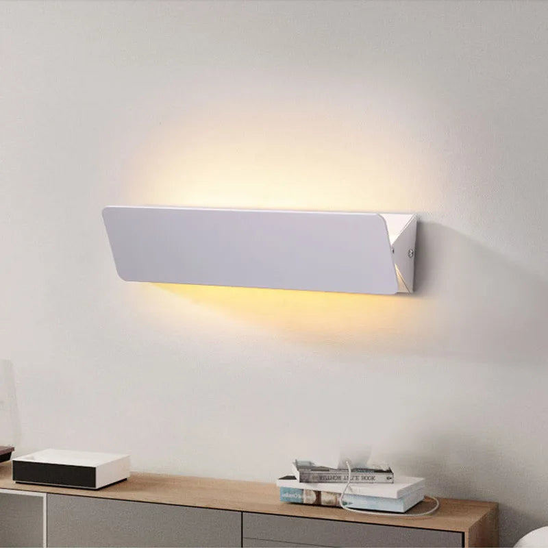 Minimalist Rectangular Aluminium Swing Arm Wall Light