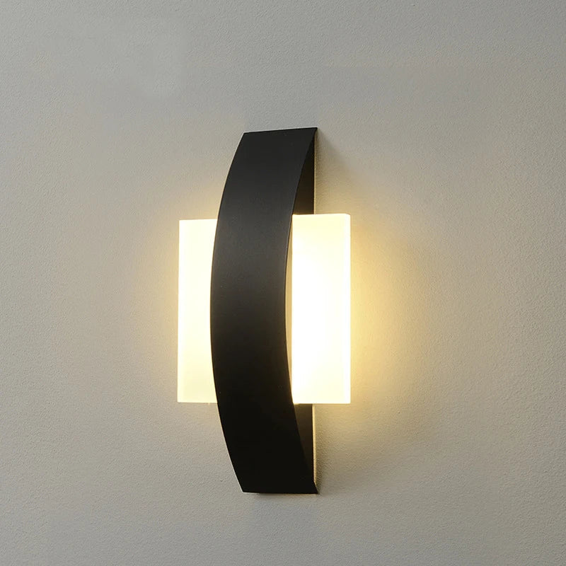 Minimalist Sphere Acrylic Iron Panel Wall Light