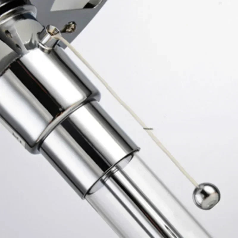 Bauhaus Frosted Glass Dome Chrome Table Lamp