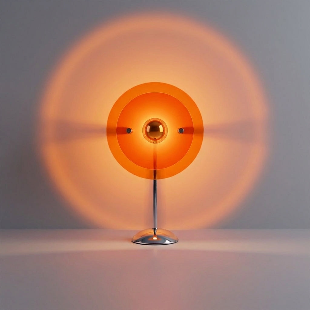 Compact Sunset Gradient Projection USB Tabletop Table Lamp