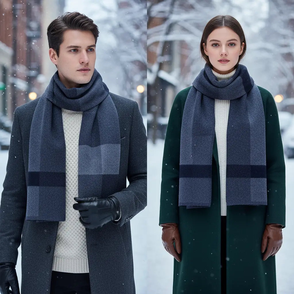 Velvety Soft Windproof Unisex Winter Scarf