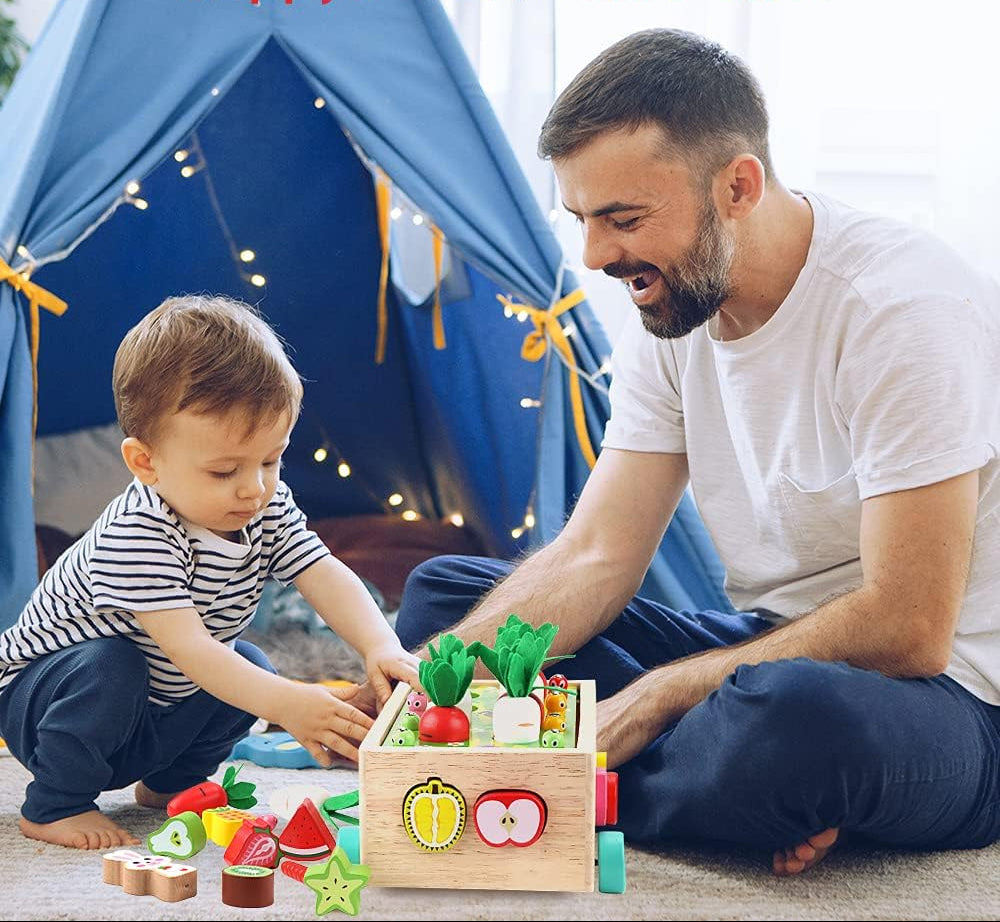 Wooden Sorting Farm Playset Montessori Educational Toy Set