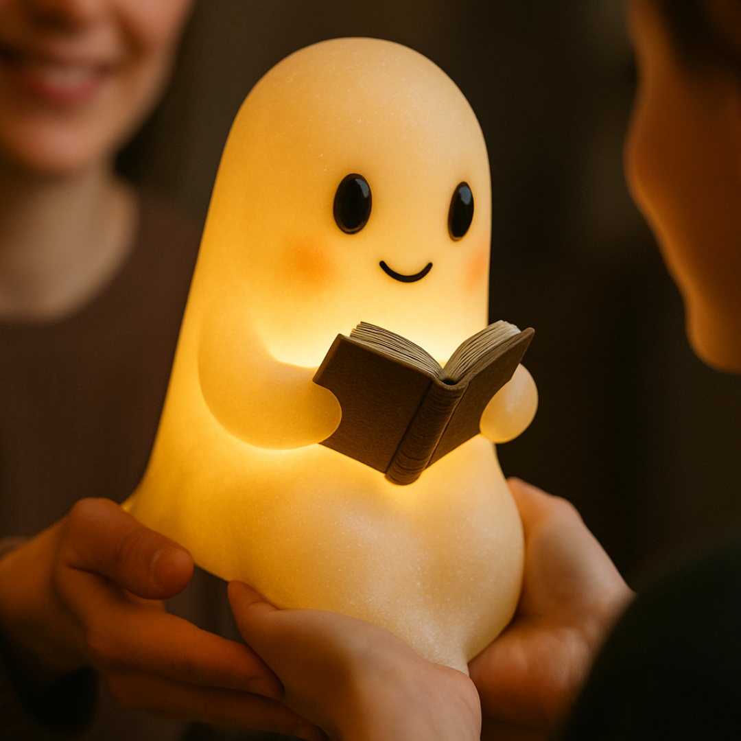 Cute Ghost Shaped Bedside Night Light Table Lamp