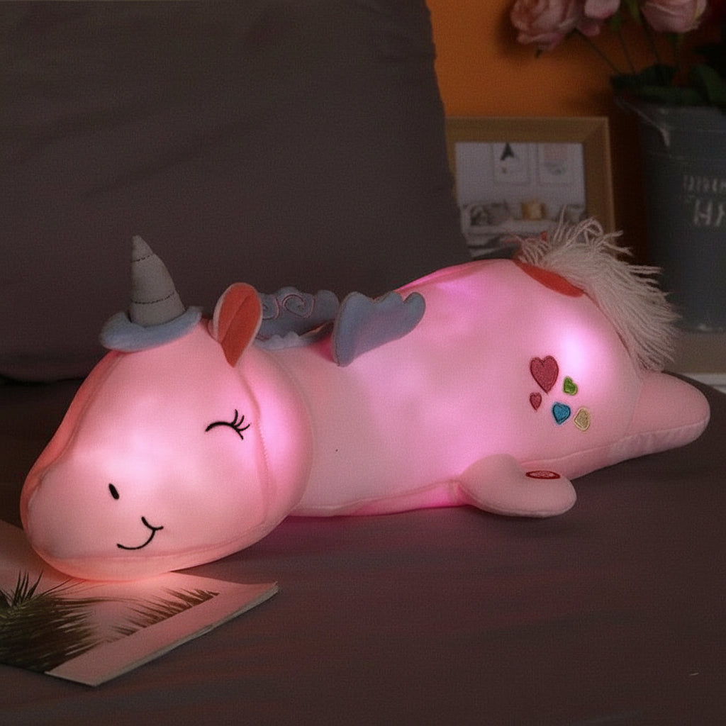 Cuddly Soft Glow Unicorn Plush Night Light Toy