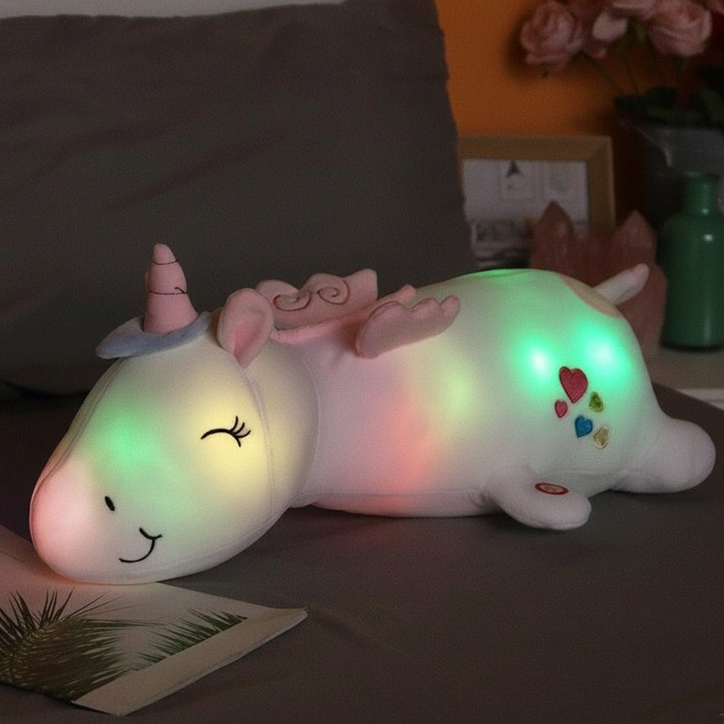 Cuddly Soft Glow Unicorn Plush Night Light Toy