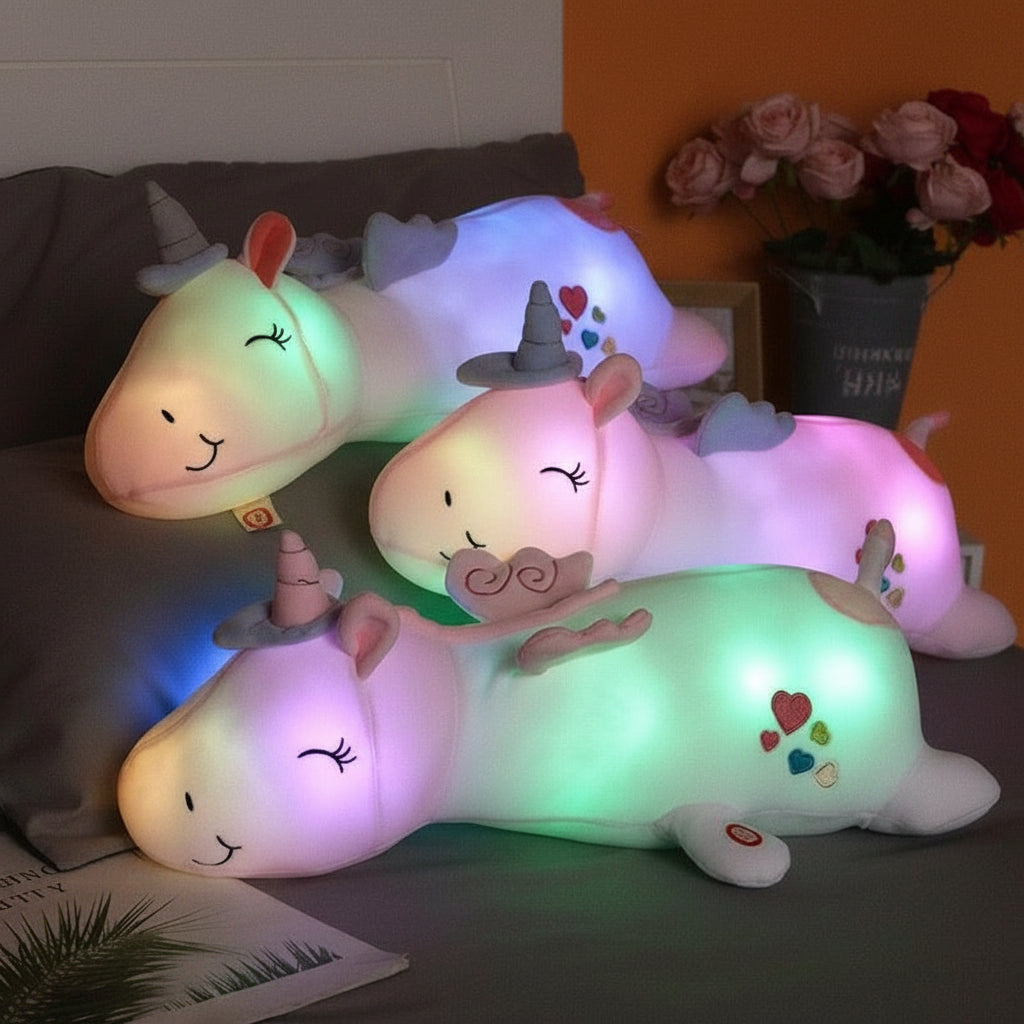 Cuddly Soft Glow Unicorn Plush Night Light Toy