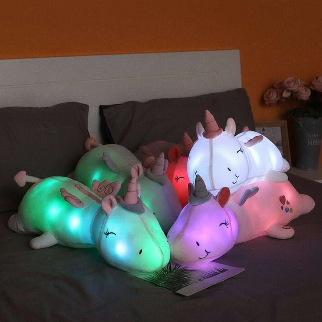 Cuddly Soft Glow Unicorn Plush Night Light Toy