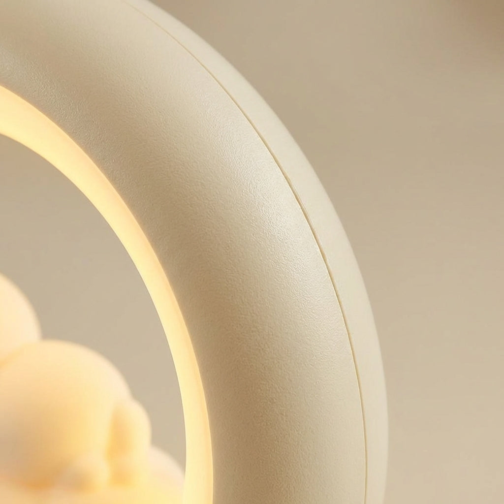 Cute Cat Shaped Dimmable Rechargeable Bedside Night Table Lamp