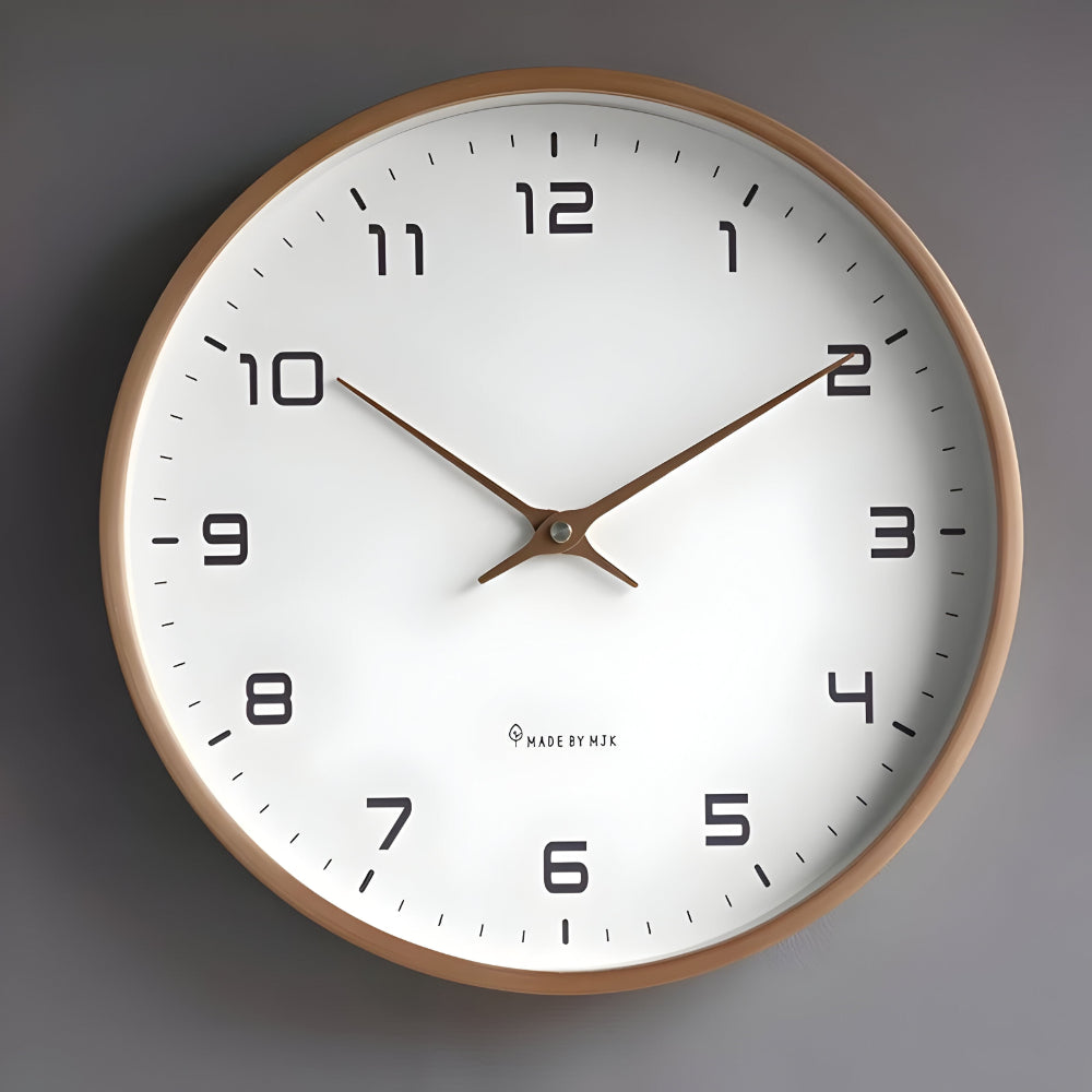 Silent Round Modern Decorative Home Accent Wall Clock