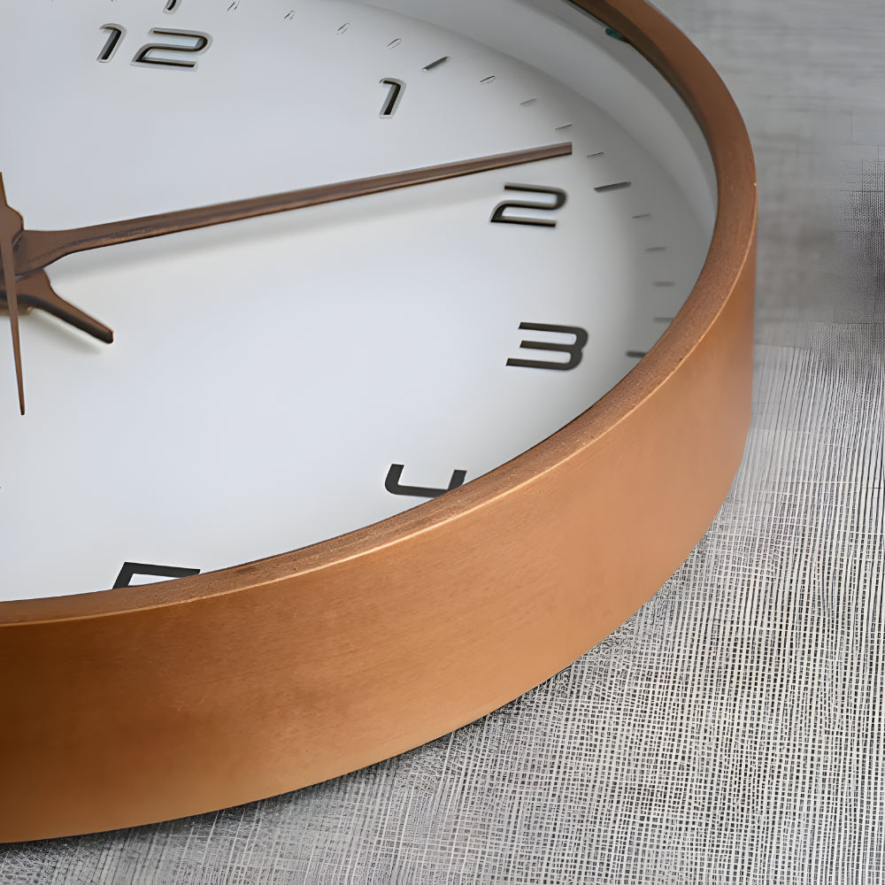 Silent Round Modern Decorative Home Accent Wall Clock